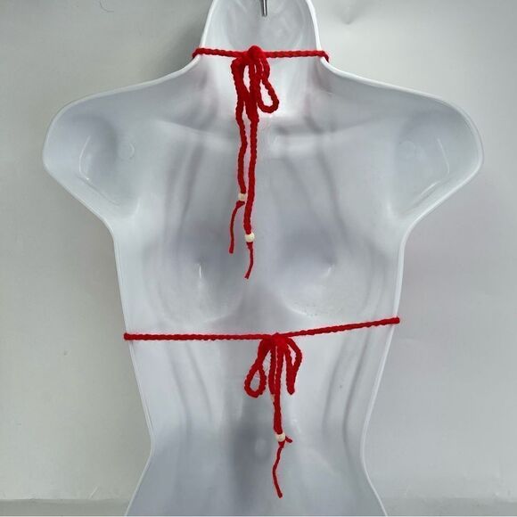 Handmade Napper brand granny square string bikini top halter adjustable any size - Picture 9 of 13